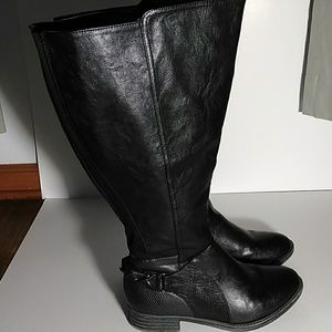 Maurices Leslie Black Boots 9W/Extra Wide Calf